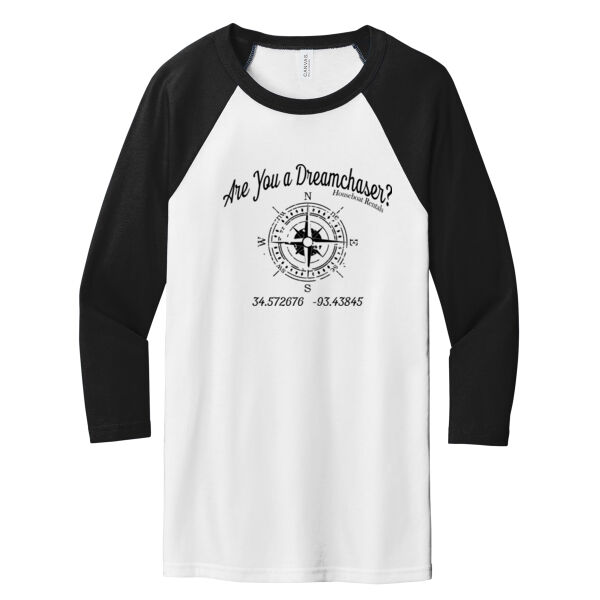 DreamChaser - Unisex 3/4 Sleeve Baseball Tee Thumbnail